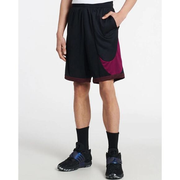 NEW Nike Dri FIT Basketball Shorts Men's Black Berry Size Small Mesh DH6763-011 - Picture 1 of 4